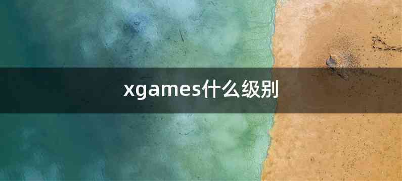 xgames什么级别