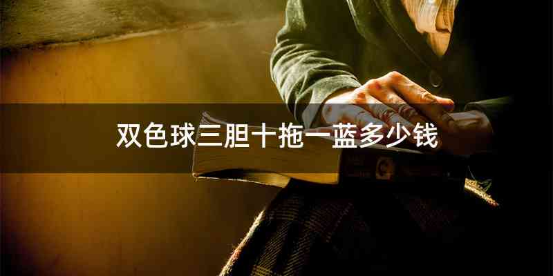 双色球三胆十拖一蓝多少钱