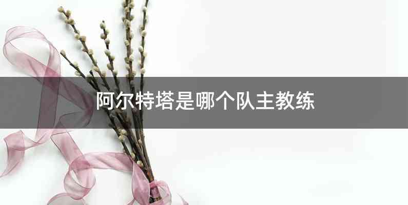 阿尔特塔是哪个队主教练