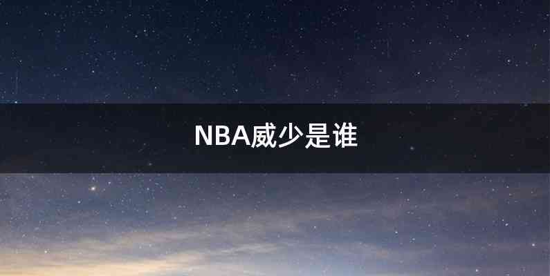 NBA威少是谁