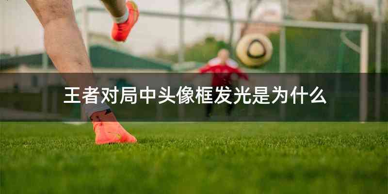王者对局中头像框发光是为什么