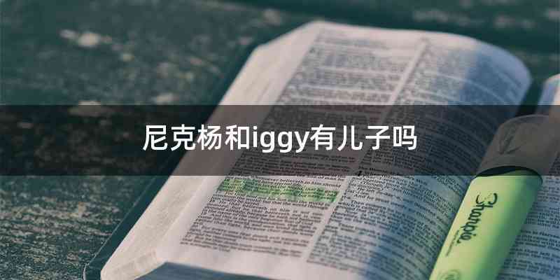 尼克杨和iggy有儿子吗