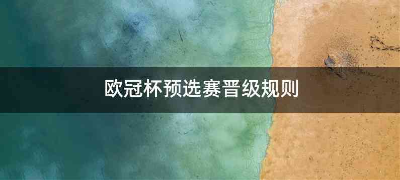 欧冠杯预选赛晋级规则