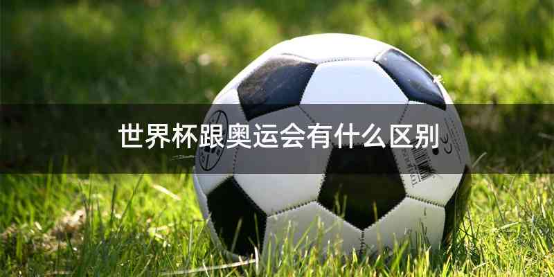 世界杯跟奥运会有什么区别