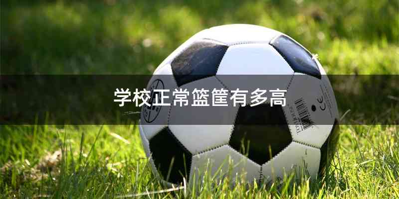 学校正常篮筐有多高