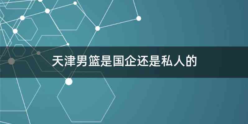 天津男篮是国企还是私人的