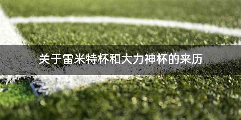 关于雷米特杯和大力神杯的来历