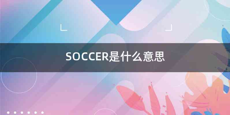 SOCCER是什么意思