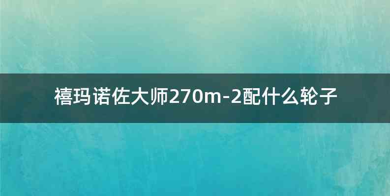 禧玛诺佐大师270m-2配什么轮子