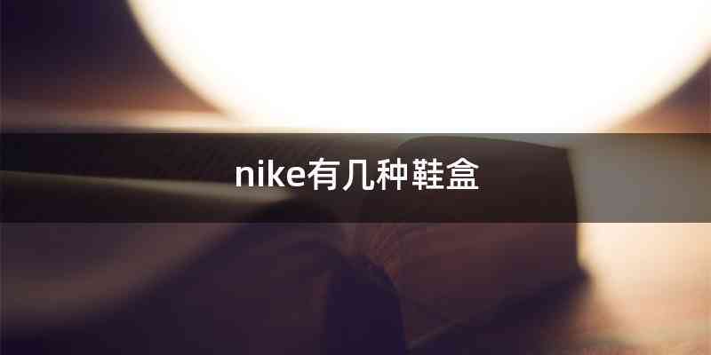 nike有几种鞋盒