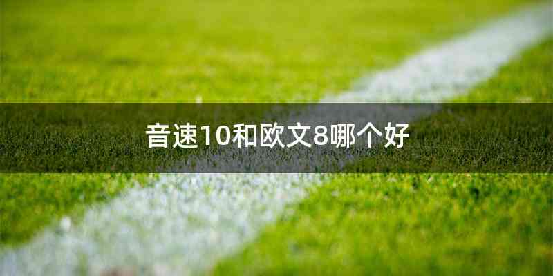 音速10和欧文8哪个好