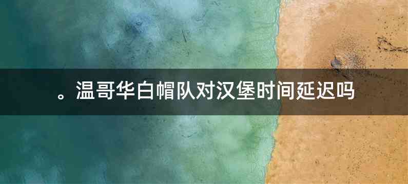 。温哥华白帽队对汉堡时间延迟吗
