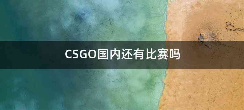 CSGO国内还有比赛吗