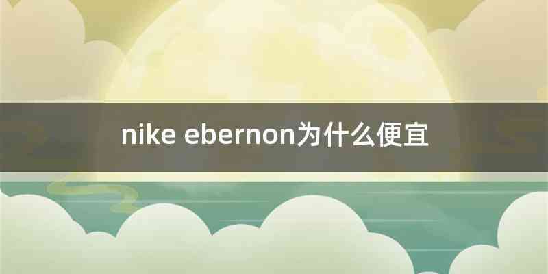 nike ebernon为什么便宜