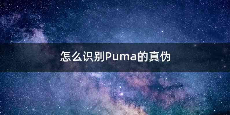 怎么识别Puma的真伪