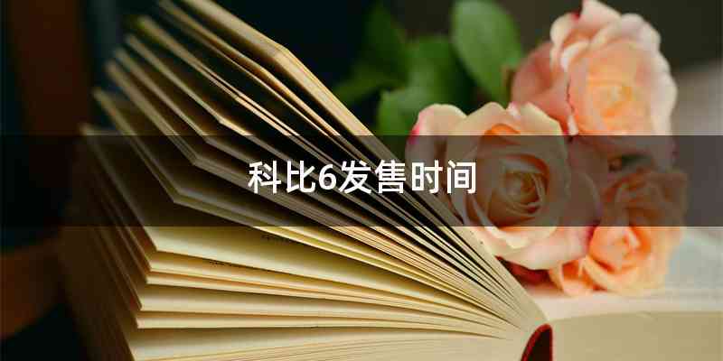 科比6发售时间