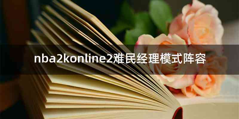 nba2konline2难民经理模式阵容