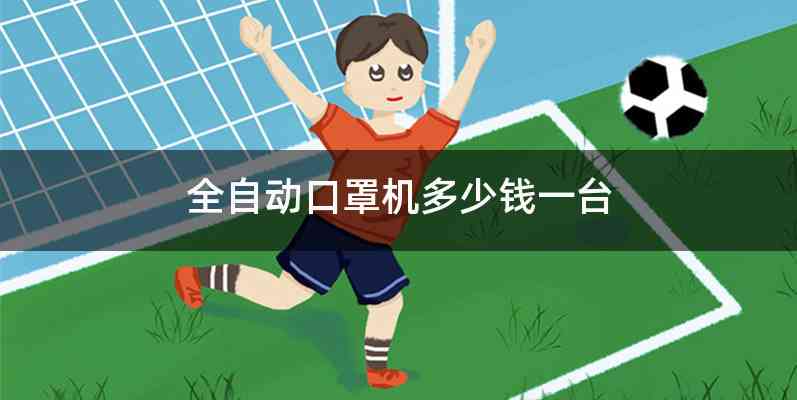 全自动口罩机多少钱一台