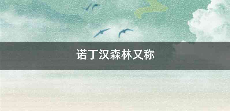 诺丁汉森林又称