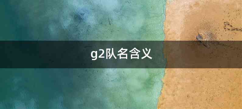 g2队名含义