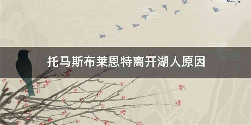 托马斯布莱恩特离开湖人原因