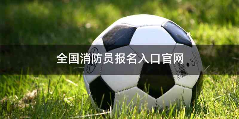 全国消防员报名入口官网