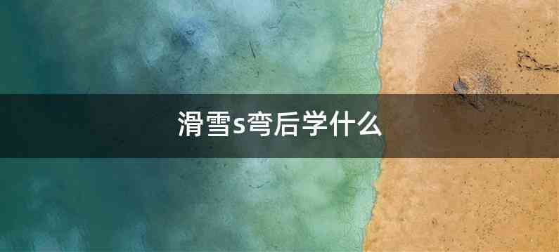 滑雪s弯后学什么