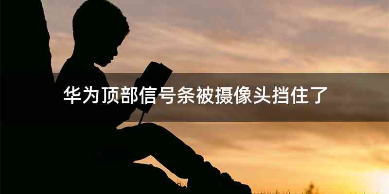 华为顶部信号条被摄像头挡住了