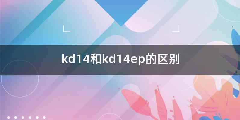 kd14和kd14ep的区别