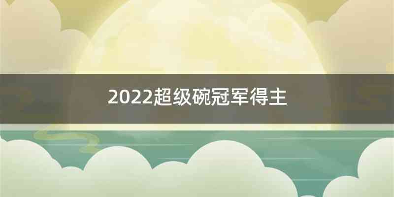 2022超级碗冠军得主