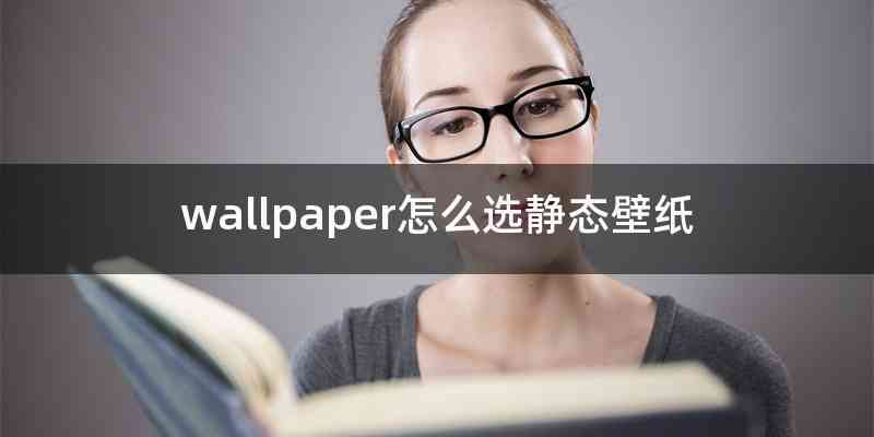 wallpaper怎么选静态壁纸