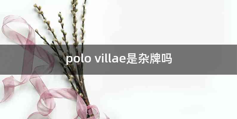 polo villae是杂牌吗