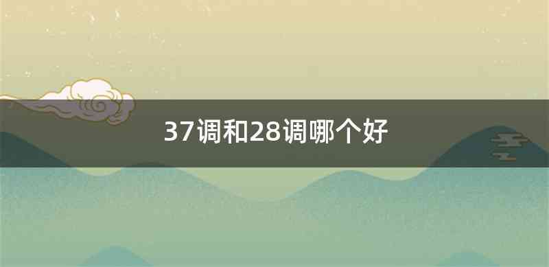 37调和28调哪个好