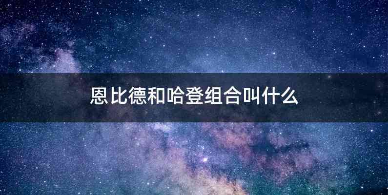 恩比德和哈登组合叫什么
