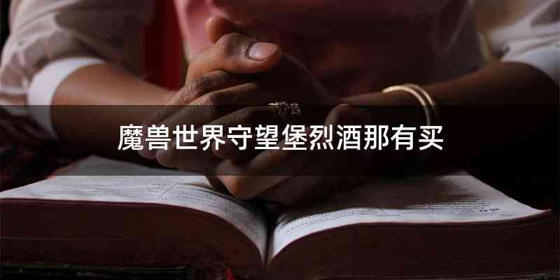 魔兽世界守望堡烈酒那有买