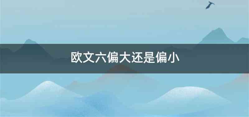 欧文六偏大还是偏小