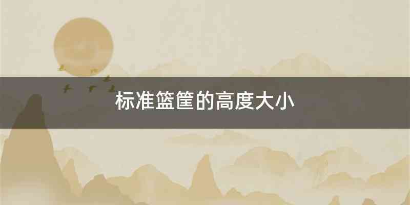 标准篮筐的高度大小