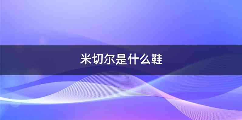 米切尔是什么鞋