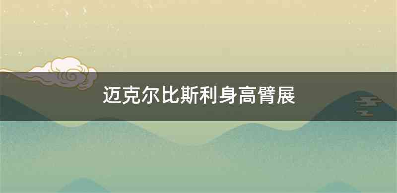 迈克尔比斯利身高臂展