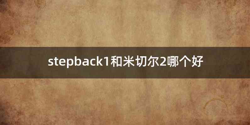 stepback1和米切尔2哪个好