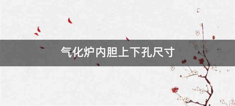 气化炉内胆上下孔尺寸