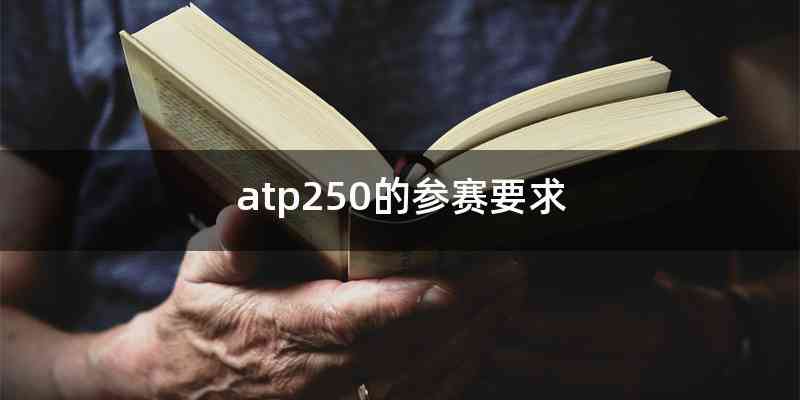 atp250的参赛要求