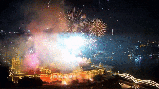 烟花无人机光影秀!福州全城璀璨! 烟花无人机光影秀!福州全城璀璨!