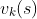 v_k(s)