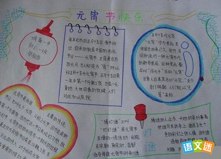 最新或2023（历届）元宵节手抄报设计参考