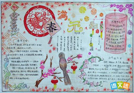 最新或2023（历届）小学生元宵节手抄报资料g