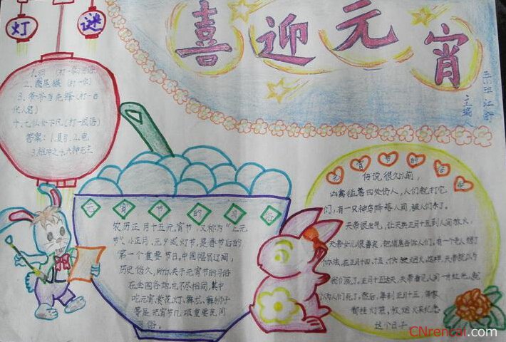 最新或2023（历届）元宵节手抄报经典版面设计【图片】