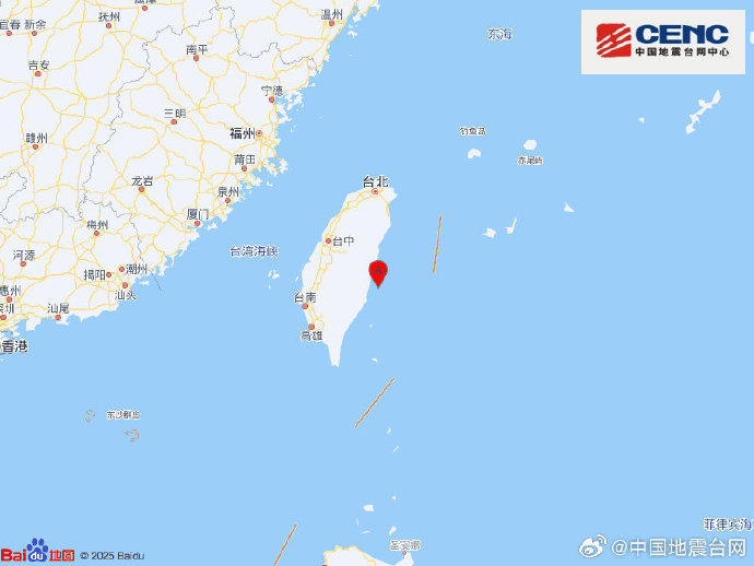 台湾附近发生5.9级左右地震 福州有震感