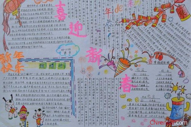 最新或2023（历届）最新元宵节手抄报模板图片素材