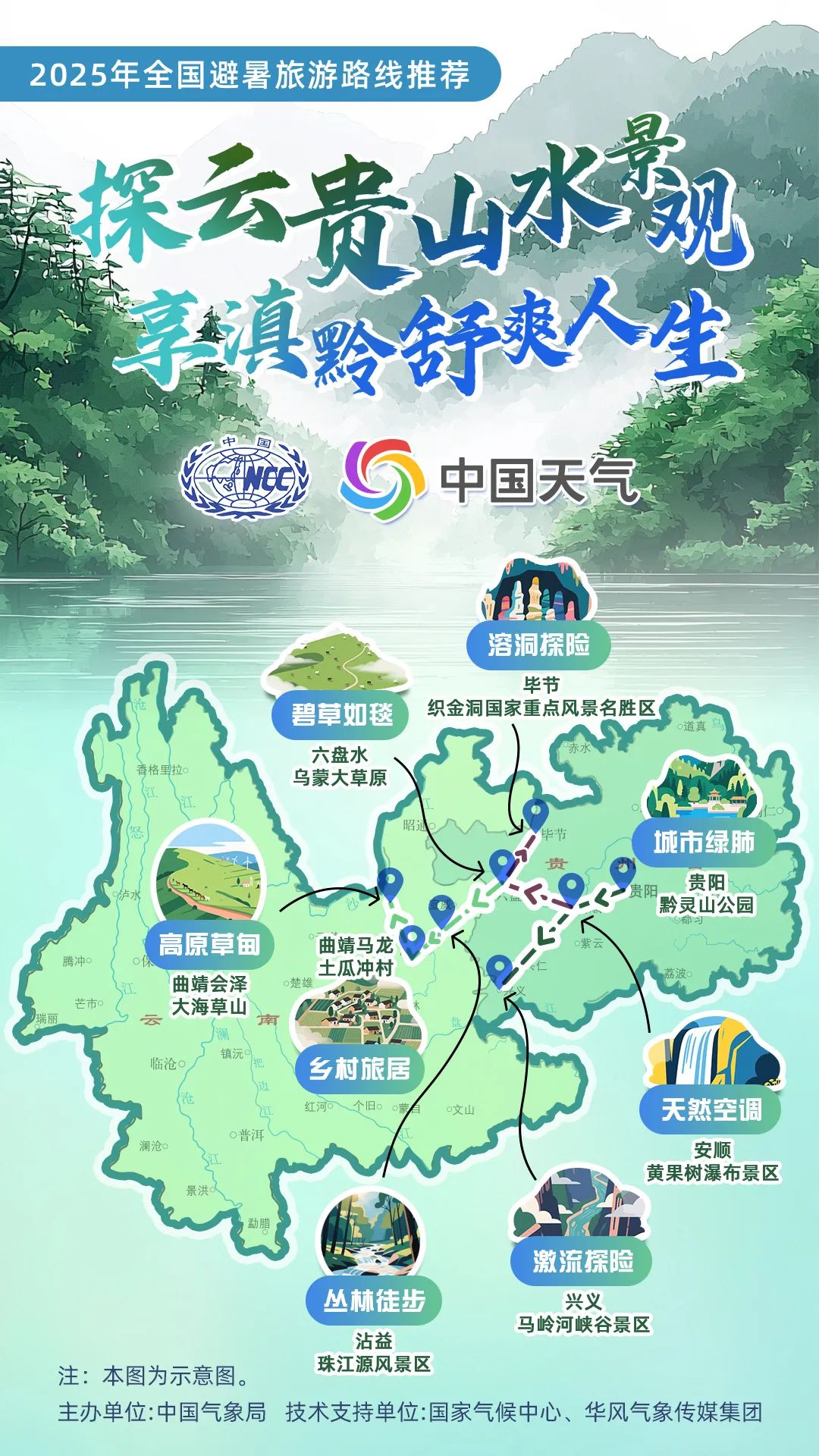 暑期出游必看！中国气象局发布16条全国暑期避暑旅游路线